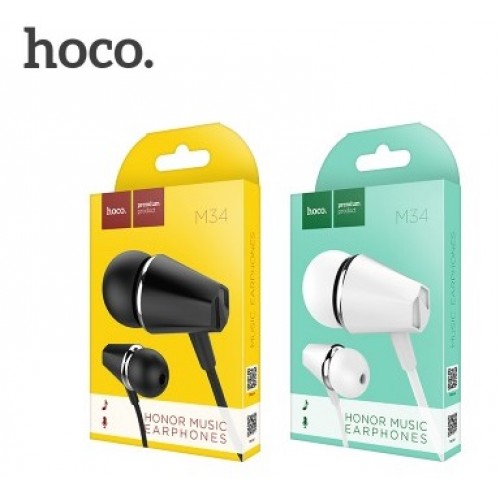 Стереогарнитура Hoco M34 Honor music universal earphones with mic