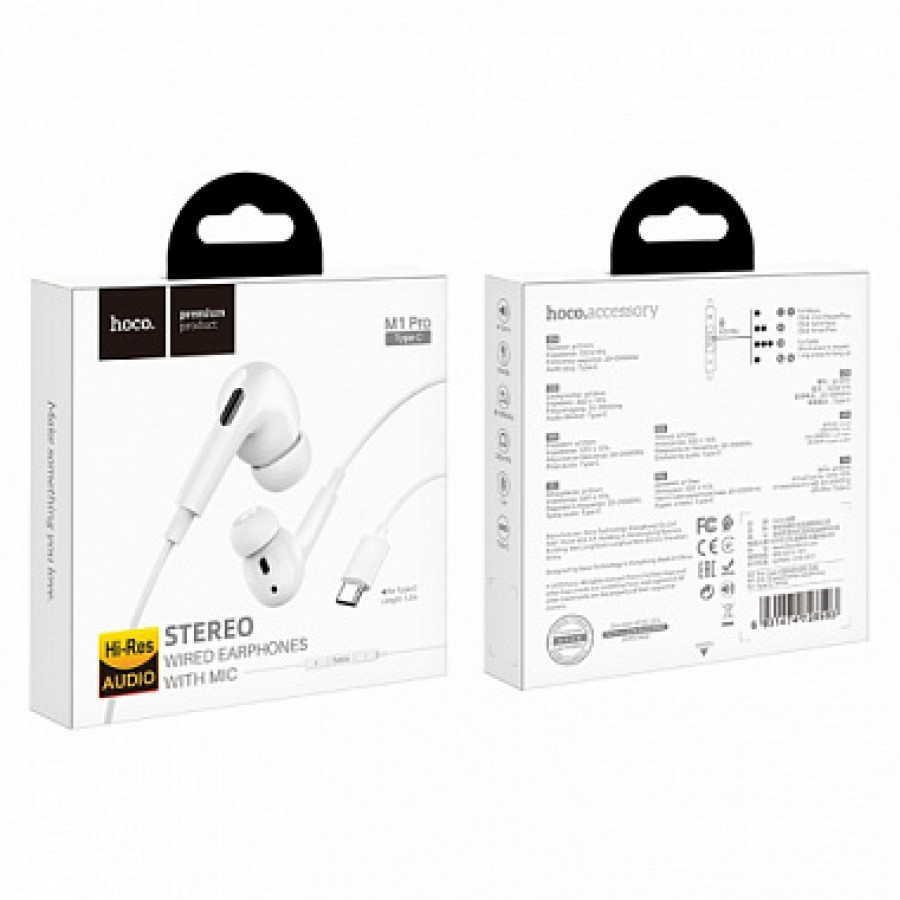 Стереогарнитура hoco M1 Pro Original series earphones for Type-C