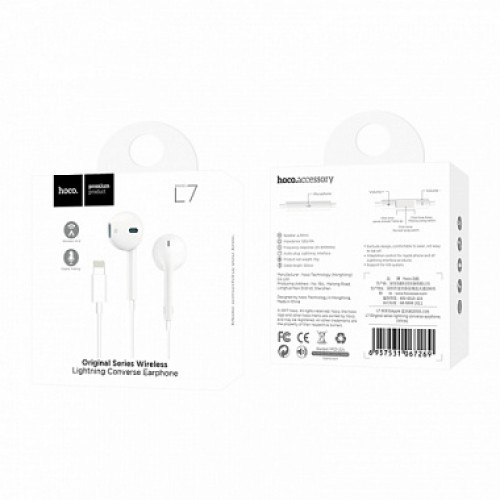 Стереогарнитура Hoco L7 Plus Original series lightning wireless earphones