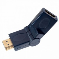 Переходник HDMI(M) - HDMI(F) Perfeo поворотный 360 градусов, угловой