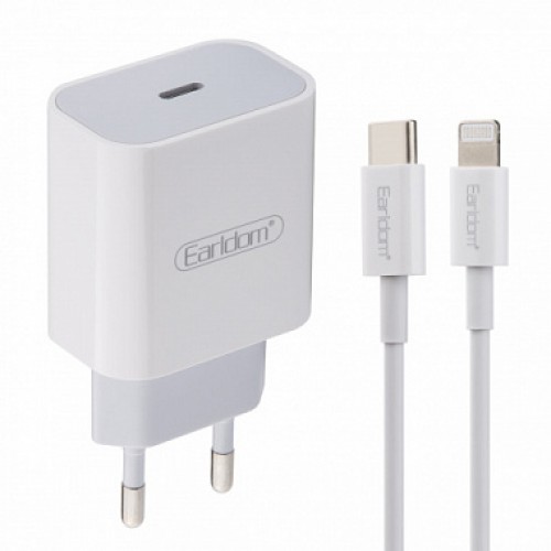 СЗУ Earldom ES-EU4 USB-C PD + кабель Type-C\Lightning