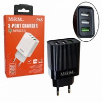 СЗУ MRM P45 3USB 2.4A QC3.0 (EU)