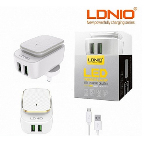 СЗУ LDNIO A2205 2.4A 2USB Led + Кабель Micro