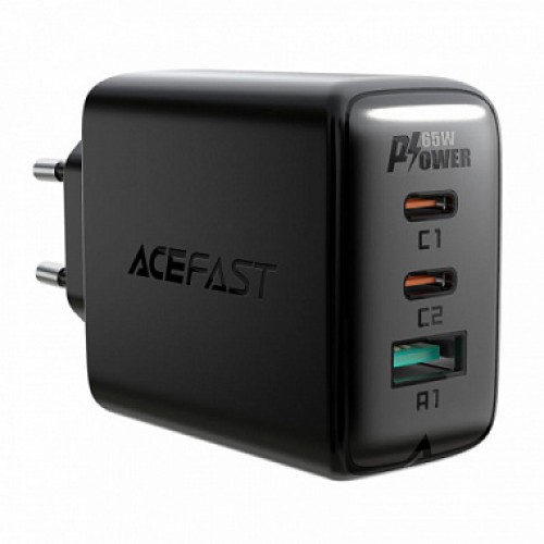 СЗУ ACEFAST A13 PD 65W 3USB(USB-C+USB-C+USB-A) + кабель USB-C (EU)